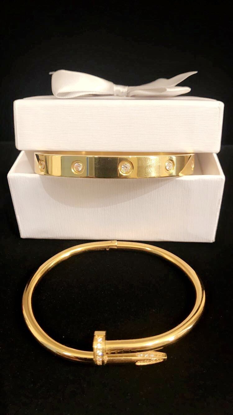 cartier gold screw bracelet