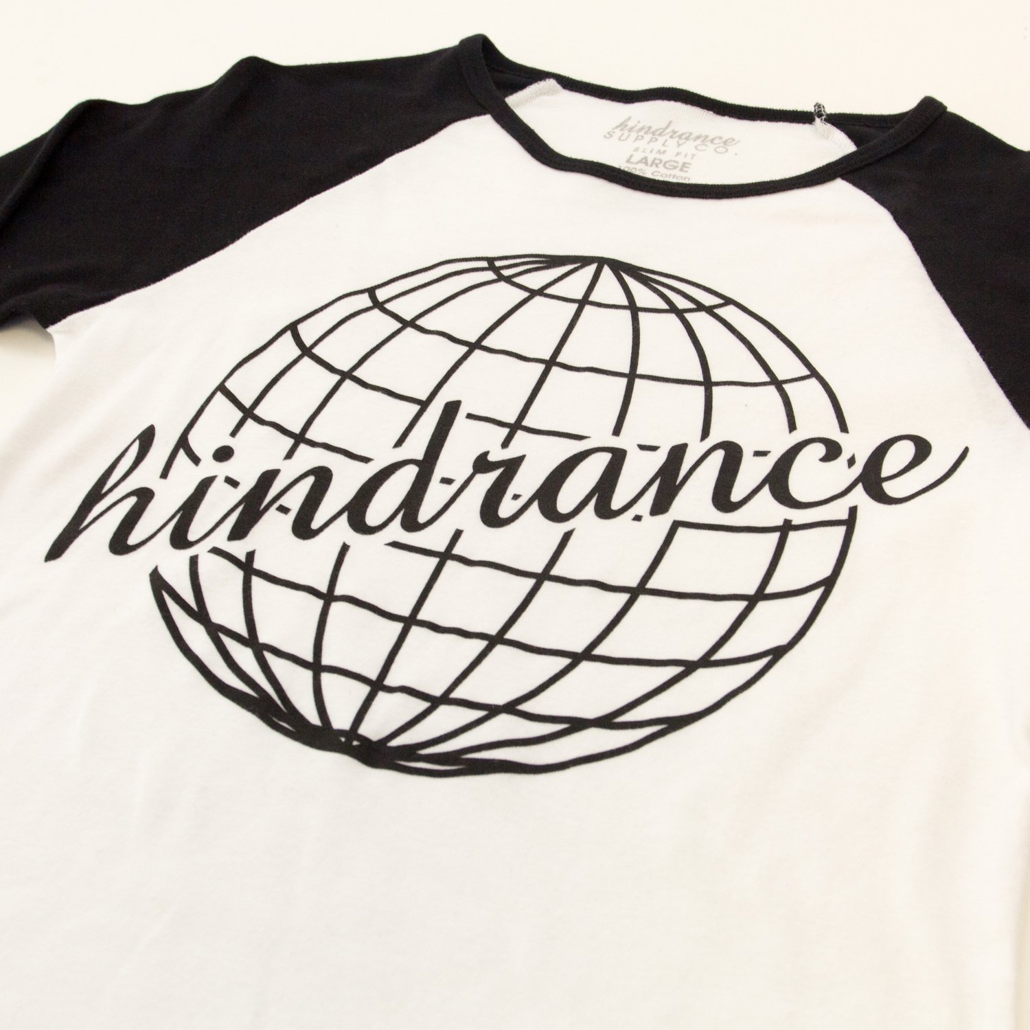 Image of Girls 3/4 Sleeve - Black/White