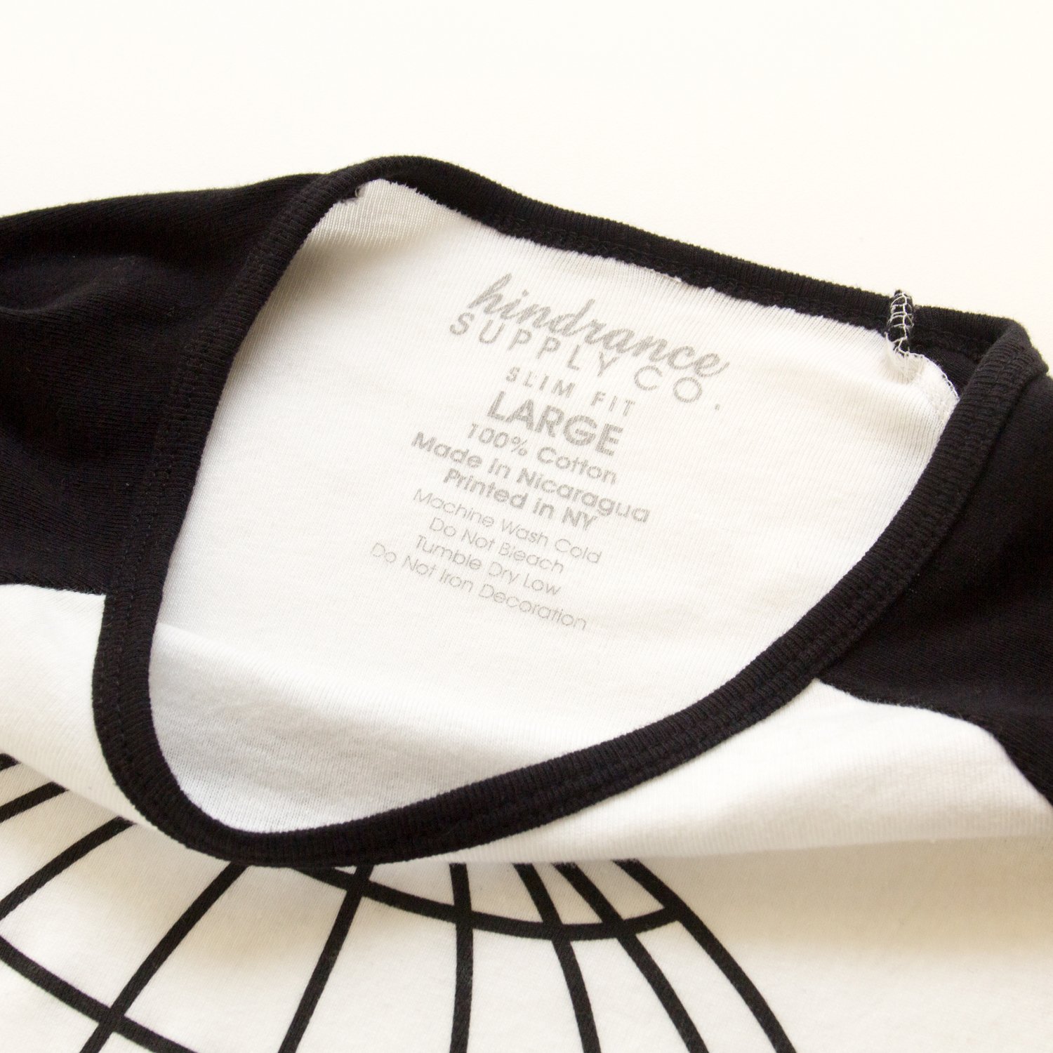 Image of Girls 3/4 Sleeve - Black/White