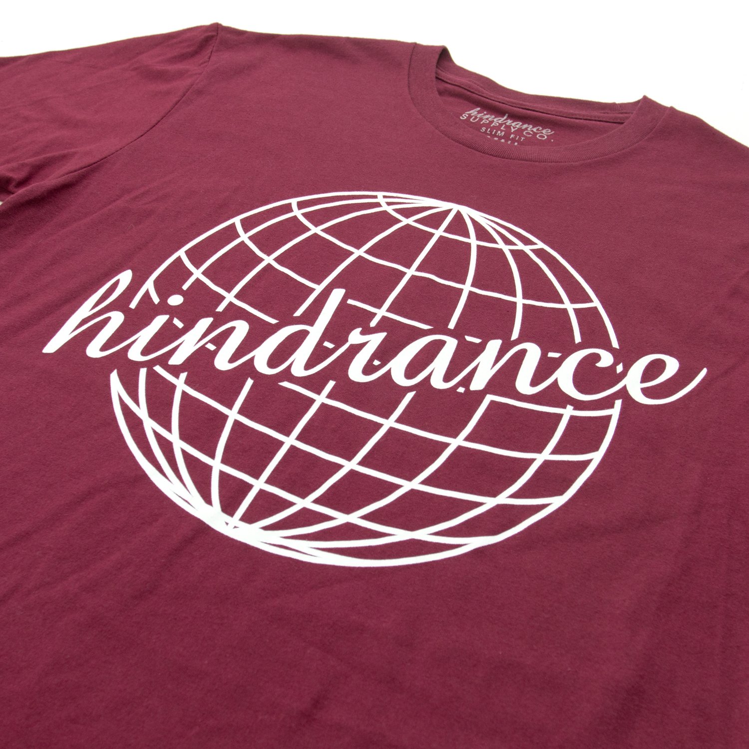 Image of Globe Tee - Marroon