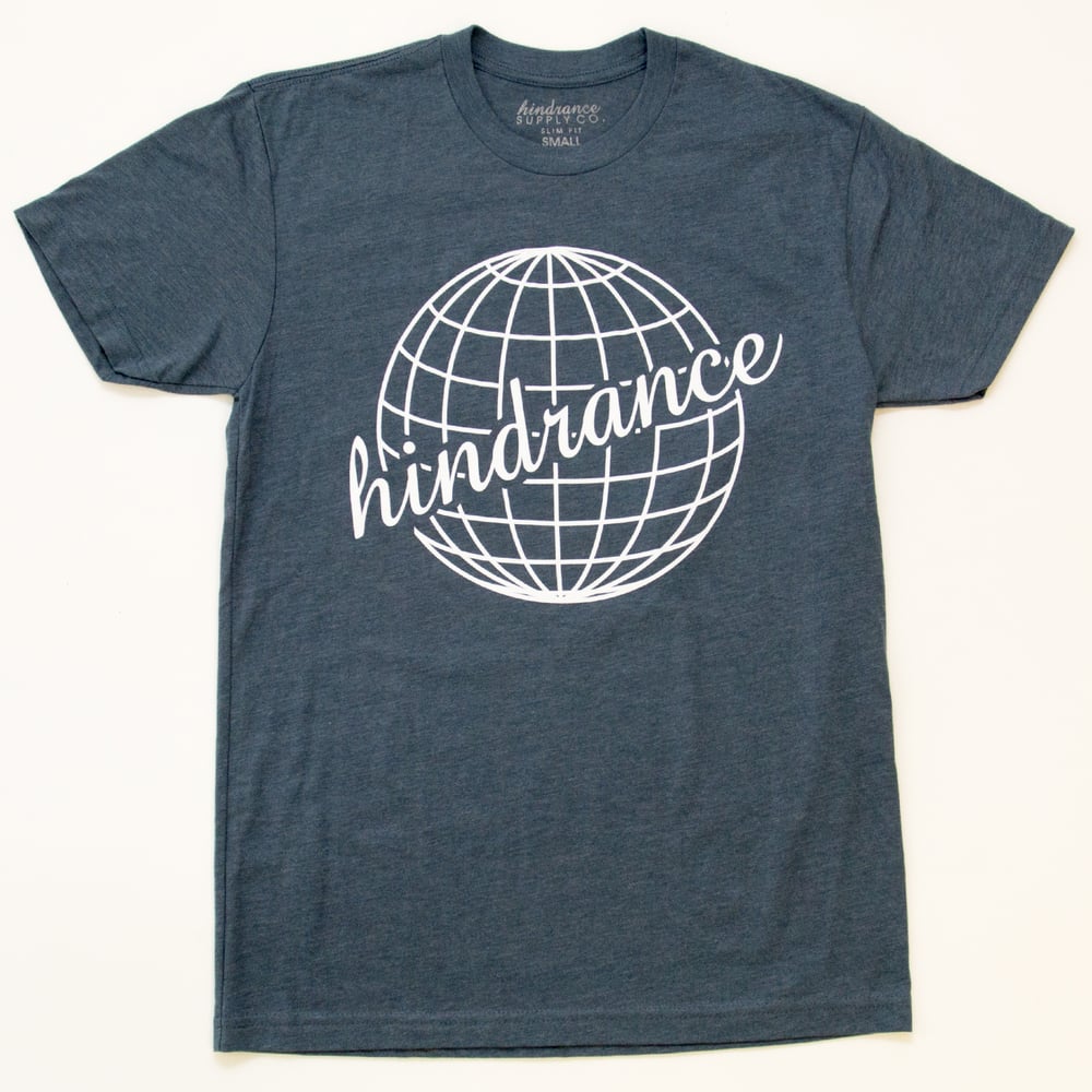 Image of Globe Blend Tee - Indigo