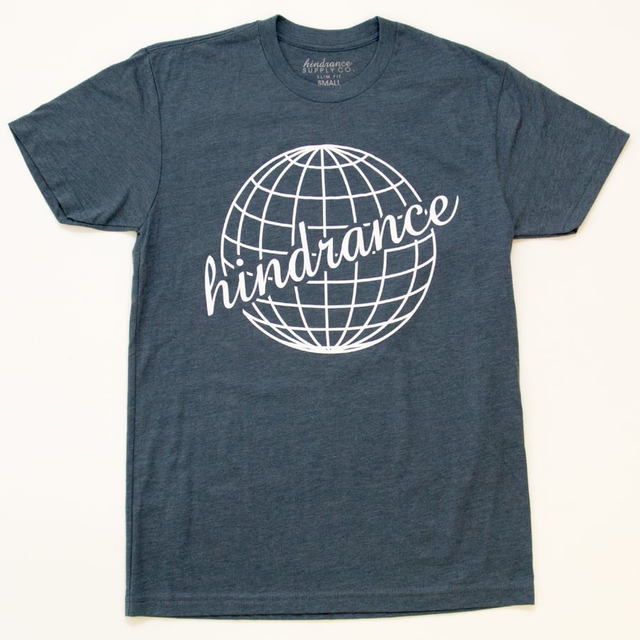 Image of Globe Blend Tee - Indigo