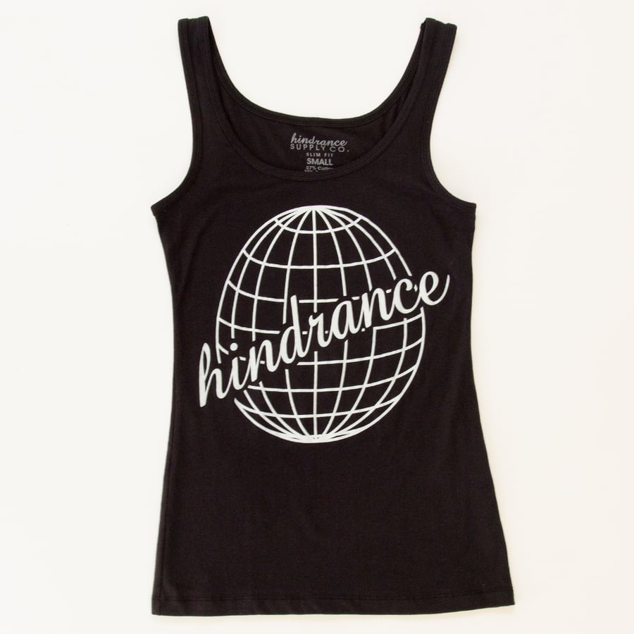 Image of Girls Globe Tank - Black