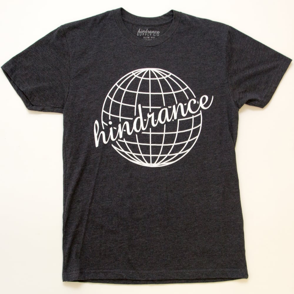 Image of Globe Blend Tee- Charcoal