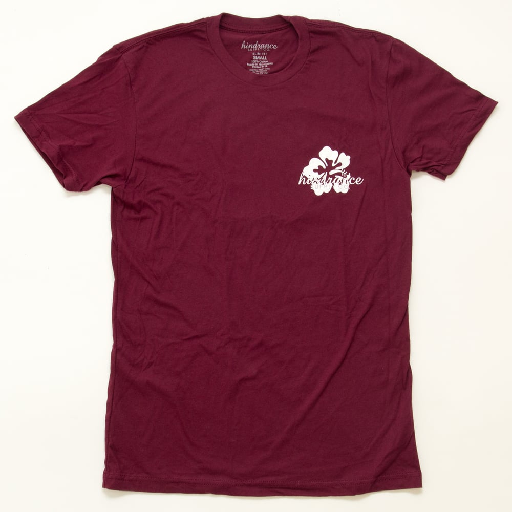 Image of Hibiscus Tee - Maroon