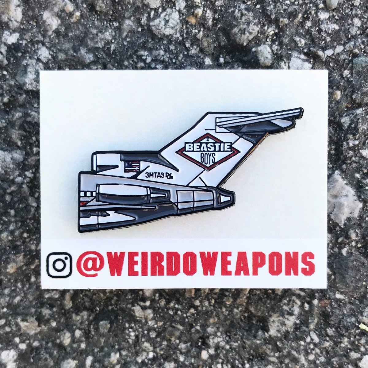 Beastie Boys, “Licensed to Ill” pin | Weirdo Weapons