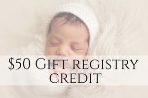 Image of $50 gift registry credit