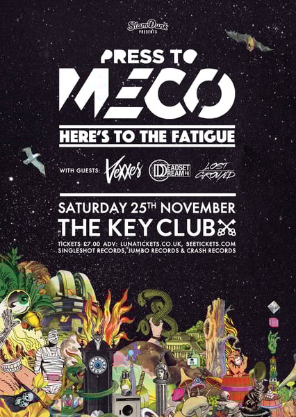 Image of Deadset Dream w/ Press to MECO, Vexxes and Lost Ground