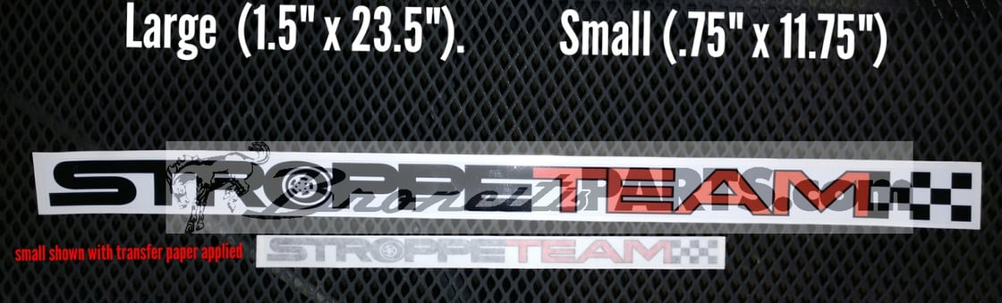 Image of Stroppe Team Decal