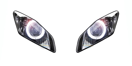 Image of Headlight Stickers to fit - Yamaha YZF R6 (Projector): 2006>