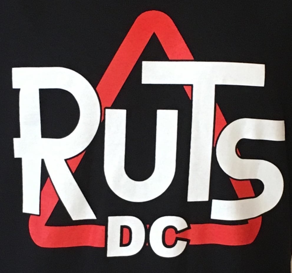 RUTS DC 'Classic DC Triangle' T-Shirt in Black | Ruts DC