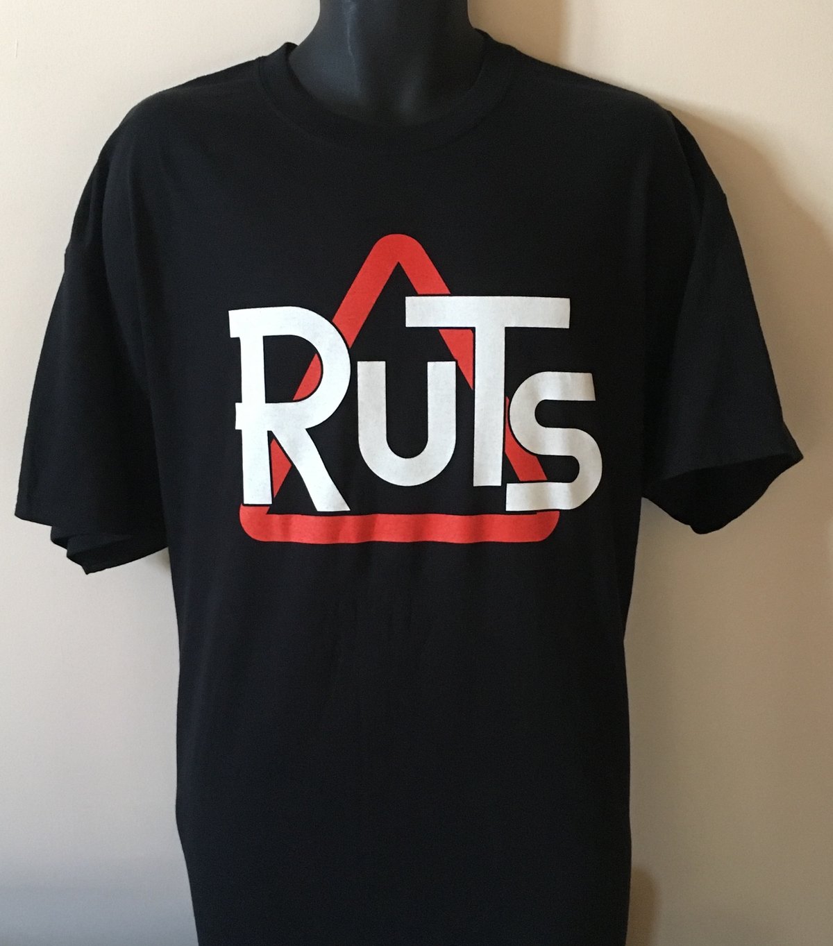 Image of RUTS 'Classic Triangle' T-Shirt in Black 