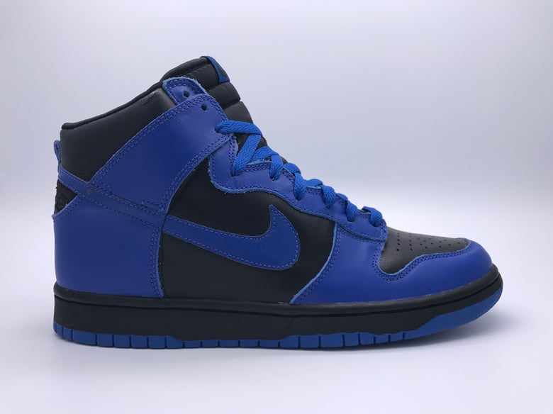 Image of NIKE DUNK HIGH "BLACK/VROYAL"