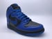 Image of NIKE DUNK HIGH "BLACK/VROYAL"