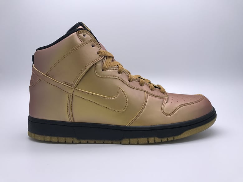 Image of NIKE DUNK HIGH "OLYMPIC GOLD"
