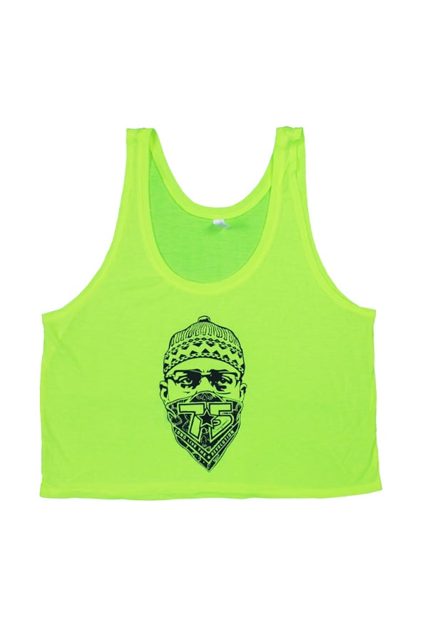 Image of 1975 A.C. Ladies Neon Crop Top 