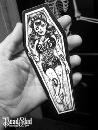 Image 2 of Dead Sled Dame 7-inch Die-Cut Vinyl Sticker