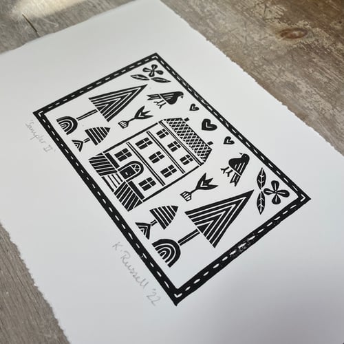 Image of 'Sampler II' Linoprint 