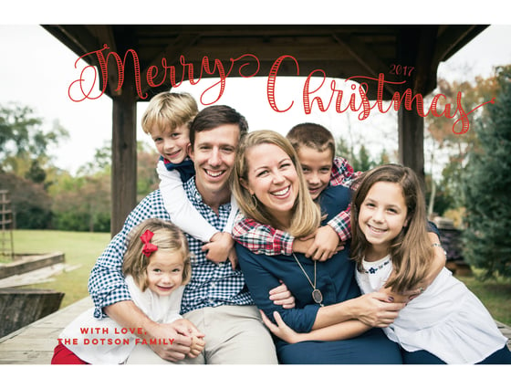 Image of Festive & Merry Holiday Card
