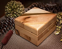 Image 2 of Reclaimed Wood Custom Jewelry Keepsake Box, Rustic Gift, Anniversary Gift, Wooden Treasury Trinket