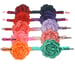 Image of BLOWOUT SALE 4 1/2 Inch Large Burnt Flower Headbands- 26 colors