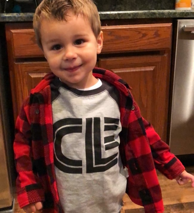 Image of CLE Toddler Baseball Tee