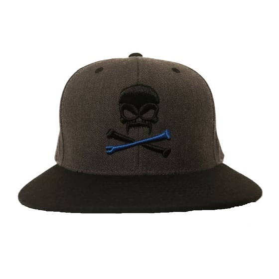 Image of Sonkei Blue 3D Puff Snapback Grey / Black