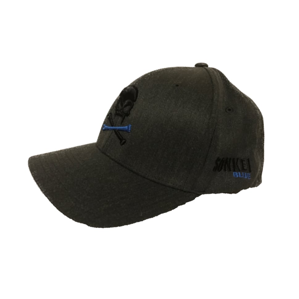 Image of Sonkei Blue 3D Puff Gray FlexFit hat
