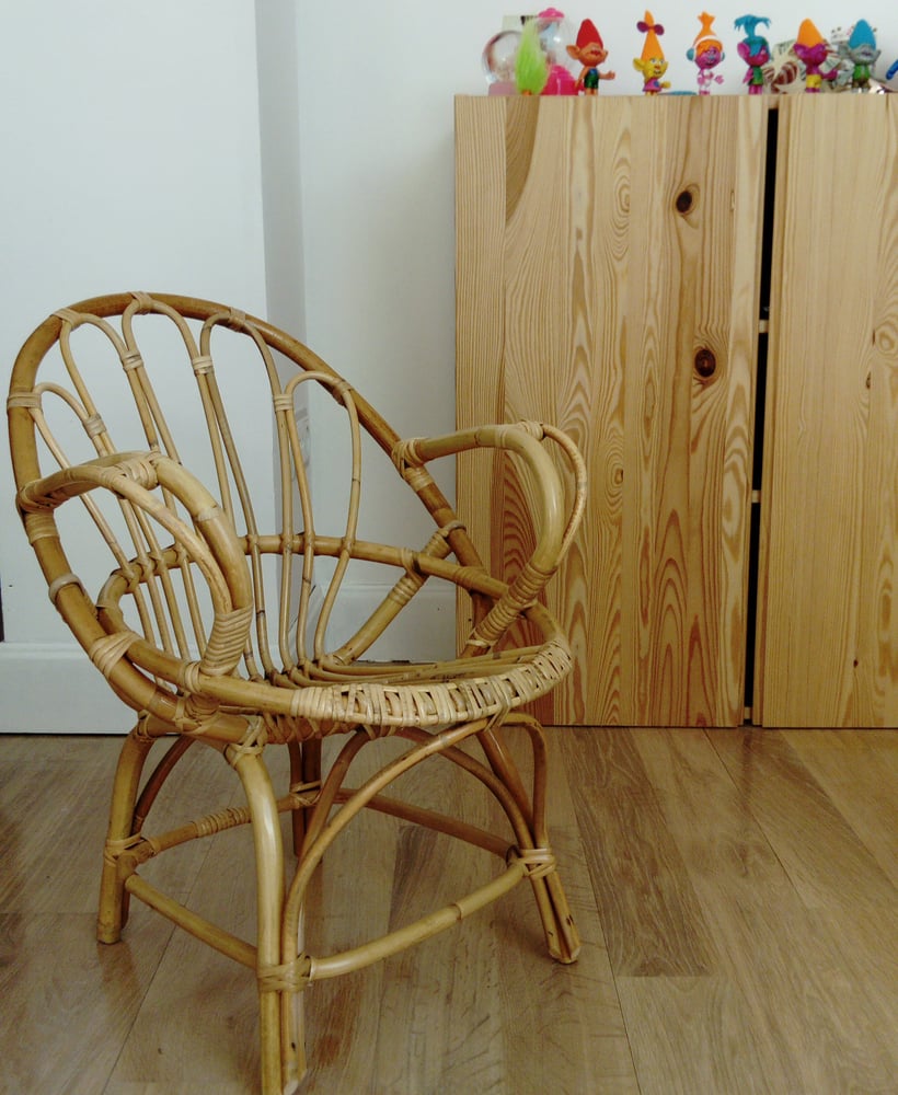 Image of Silla infantil de ratán "Pera"