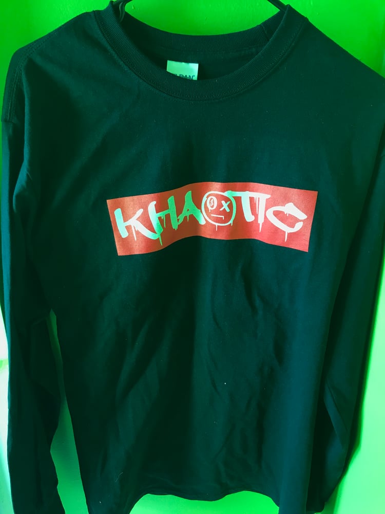Image of Black Khaotic Long Sleeve Shirt