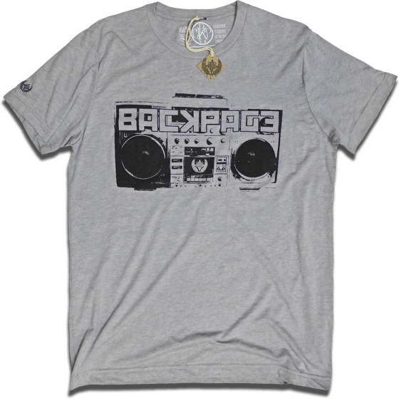 Image of "Boombox" tee by Backpage Press
