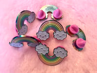 Image 1 of Happy Rainbow - Rainbow Metal Pin
