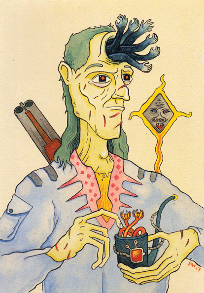 Image of Edgarre, Fearless Assaulter of Aberants and the Unenlightened giclee print