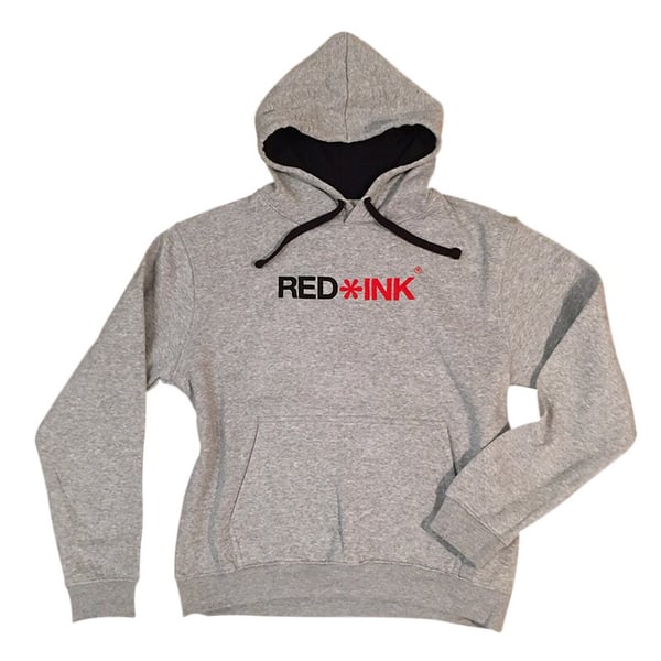 Image of SUDADERA UNISEX GRIS RED*INK CONCEPT