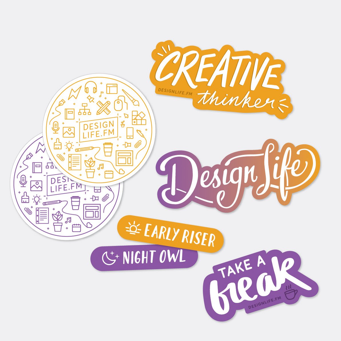 Design Life Motivated Creators Sticker Pack