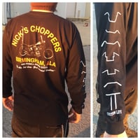 Image 1 of NICK'S CHOPPERS Long sleeve Shop Tee