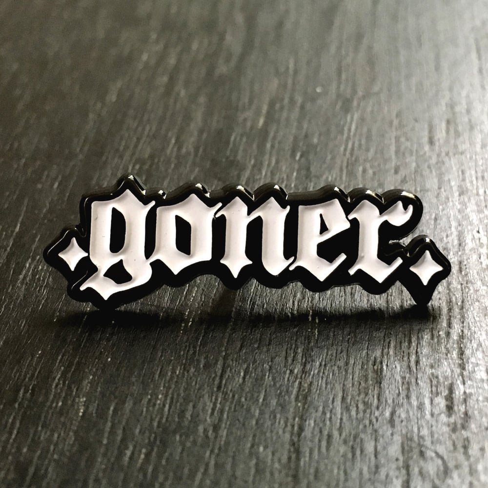 .goner. logo pin