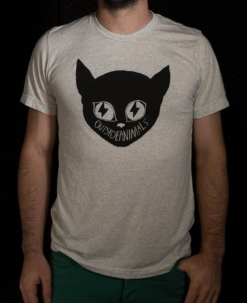 Image of Outside Animals Cat Head Tee