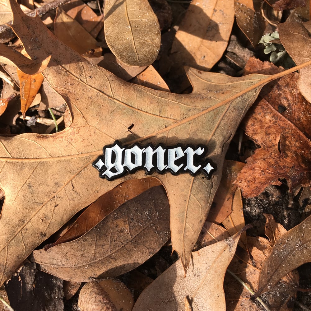 .goner. logo pin - Glow in the Dark