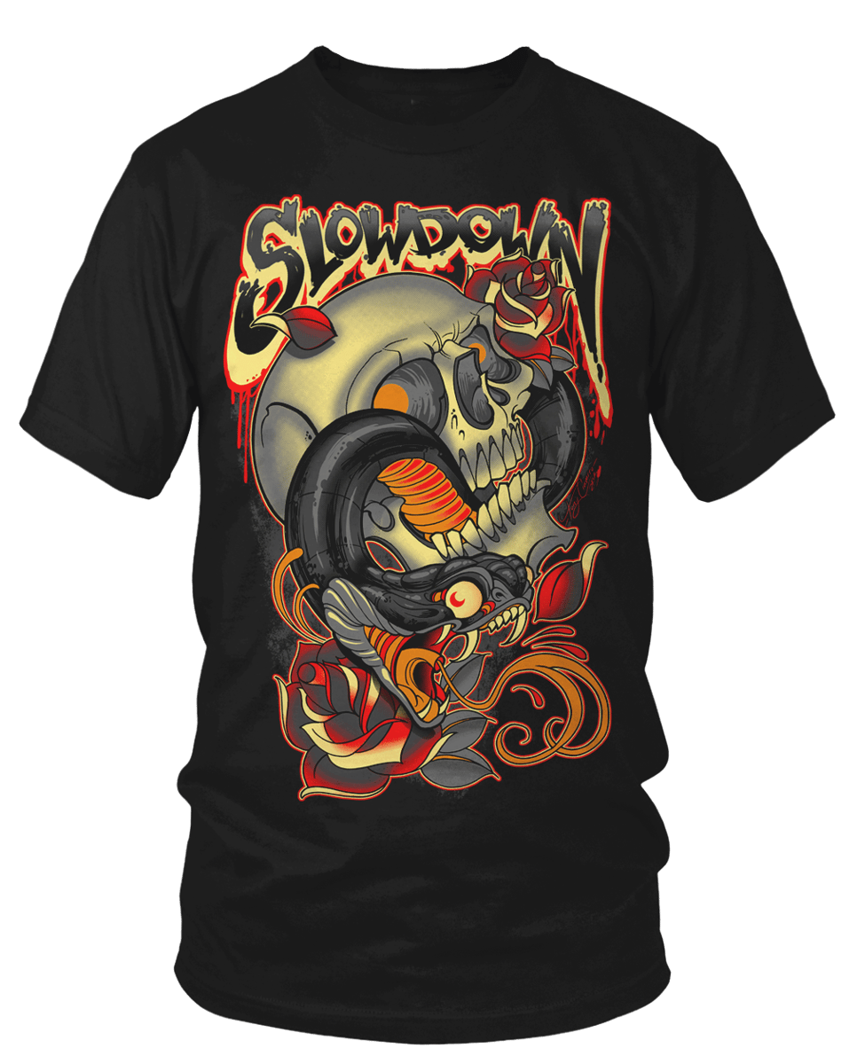 Snake Skull Roses 2017 | Slowdown clothing