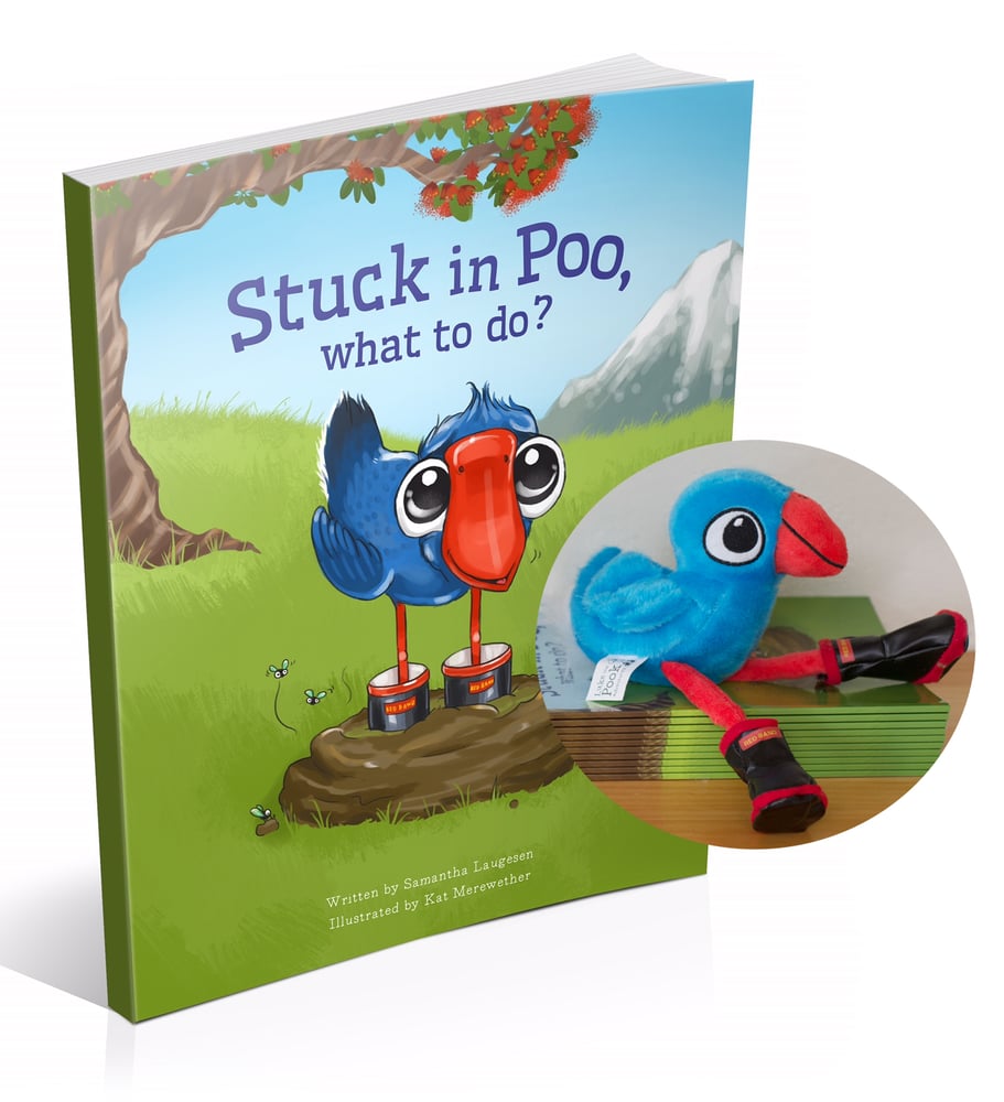 Image of Stuck in Poo, What to do? Book & Luke the Pook Soft Toy