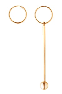 Image of POLE Earring Gold asymmetric