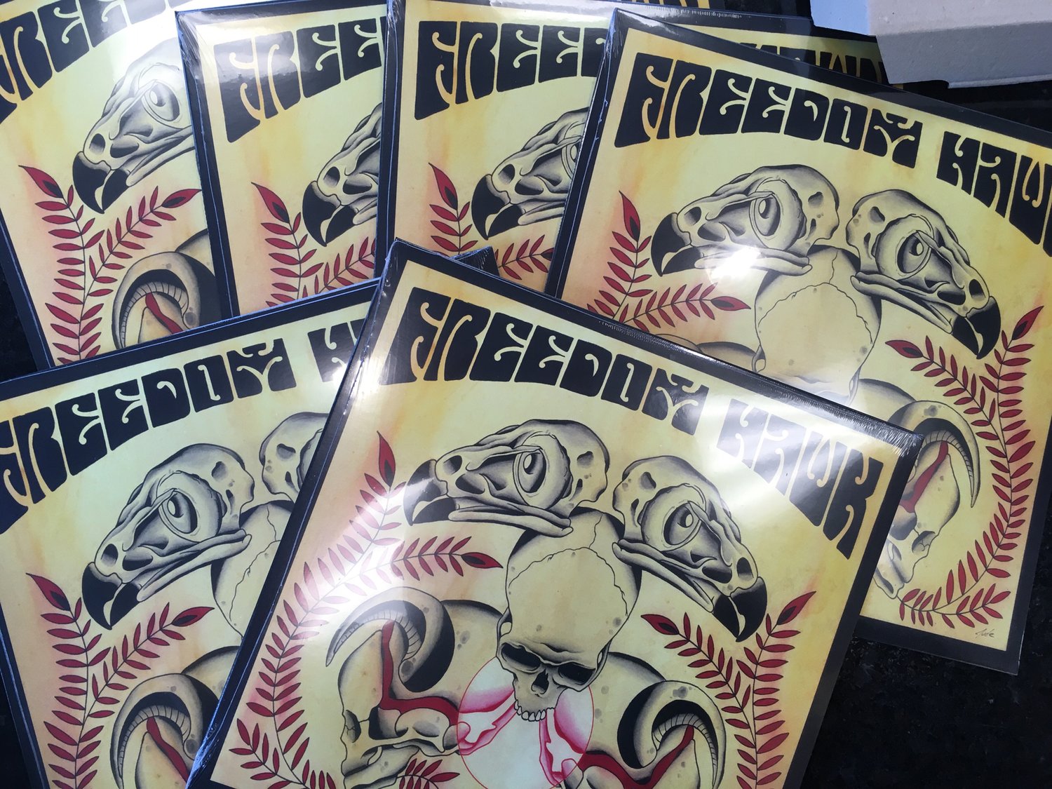 Image of Freedom Hawk - S/T world wide Black vinyl LP