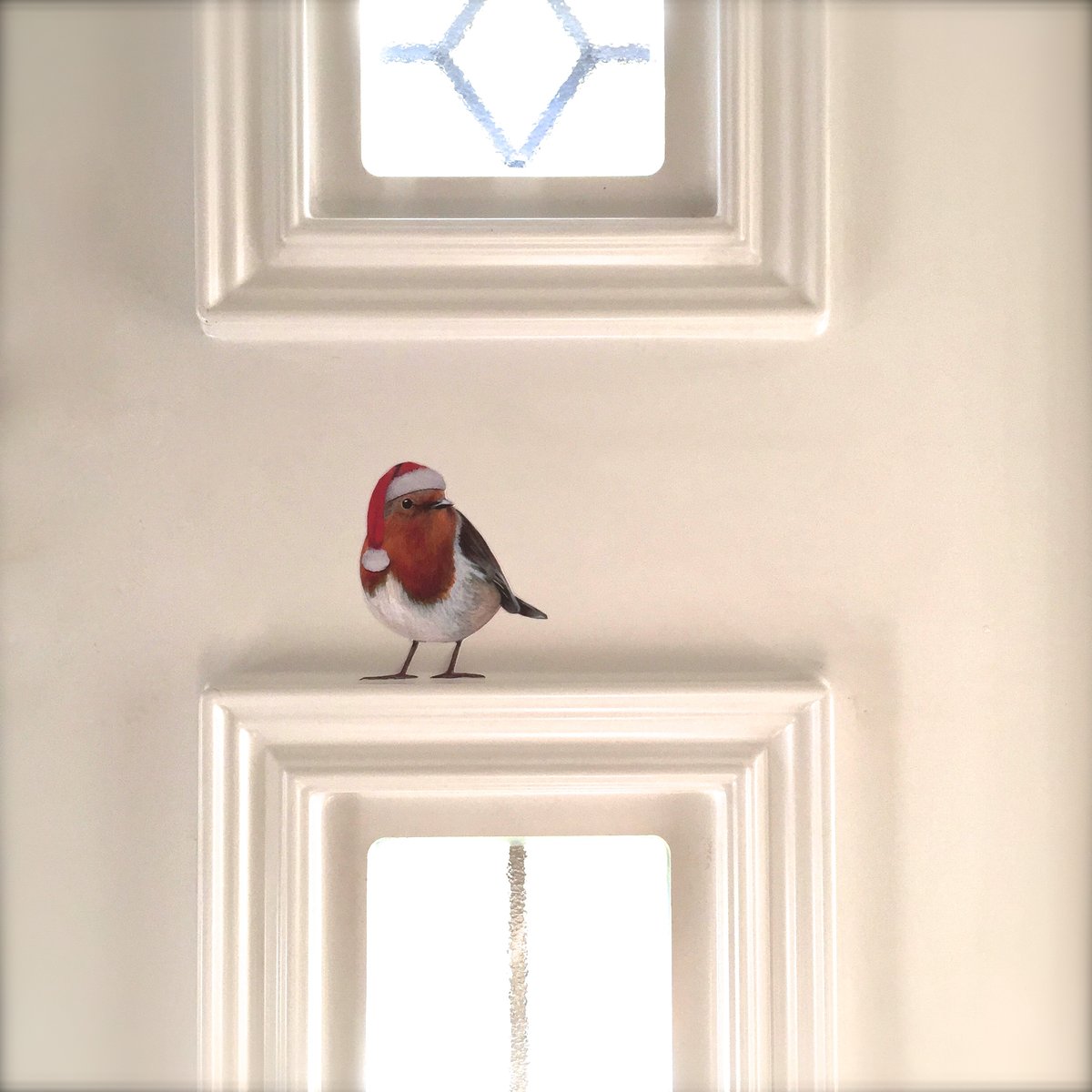 Image of Santa Bobbi Robin  ~ ~ Removable Wall sticker