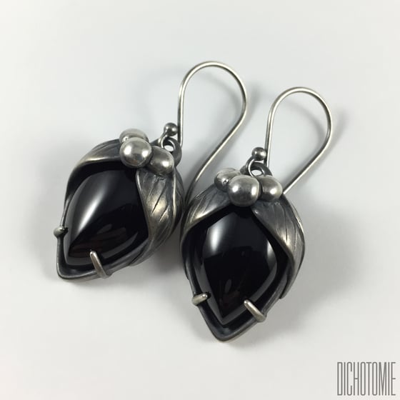 Image of La Belladonna Earrings Black Onyx
