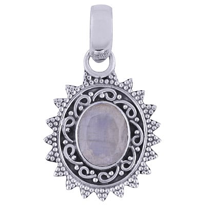 Image of Celestia Sterling Silver Moonstone Necklace