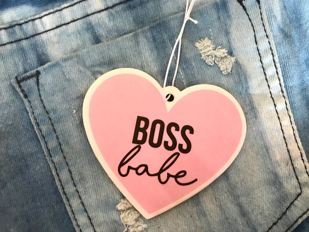 Image of Boss Babe Heart Air Freshener