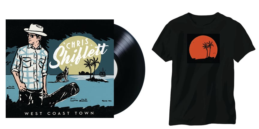 Chris Shiflett - West Coast Town LP + T-Shirt