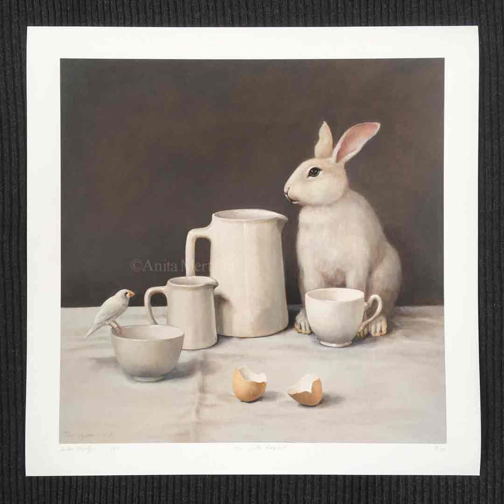 Image of White Rabbit Print