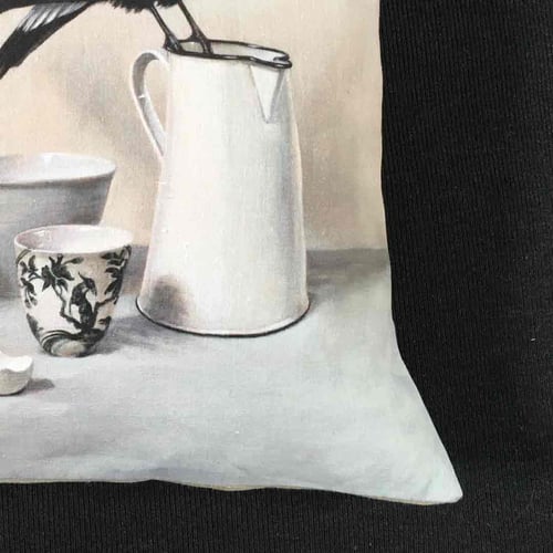 Image of Linen Magpie Cushion